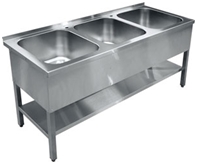 ванна мийна трисекційна